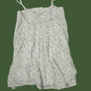 Full Tilt White and Purple Floral Dress